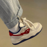 Damen Sportliche Sneakers mit rutschfester Sohle für urbanen Lifestyle – Rotblau