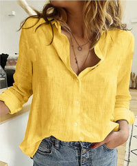 Jessae - Soft-Touch-Bluse – Gelb