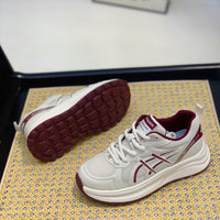 Damen Bequeme Mesh-Laufschuhe mit dämpfender Sohle und sportlichem Design – Rot