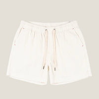 James | Elastischer Bund Kordelzug Shorts – Weiß