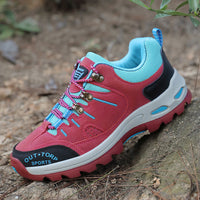Stylische Wander Schuhe für Herren | Schnürschuhe – Pink