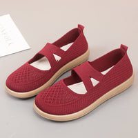 Damen Bequeme und atmungsaktive Slip-On Sneakers – Rot