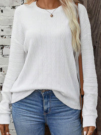 LAESSIGER LANGARM-RUNDHALS-STRICKPULLOVER | MODERNER STIL, KOMFORTABEL, VIELSEITIG – Weiß