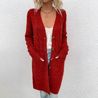 DamenMODE CARDIGAN PULLOVER | MODERNER STIL, KOMFORTABEL, VIELSEITIG – Rot