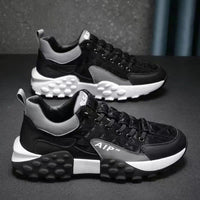 Damen Modische High-Performance Sneakers mit dämpfender Sohle – Schwarz
