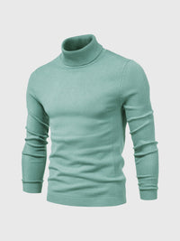 Rollkragen Pullover Herren Baumwolle | Elegant & Bequem – Grün