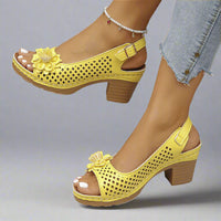 Benigna | Komfort-Sandalen mit Schnalle – Gelb