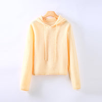 Athena Cashmere Hoodie – Gelb