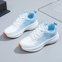 Damen Atmungsaktive Laufsneakers mit innovativem Dämpfungssystem – Weißblau
