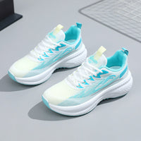 Damen Sportliche Laufschuhe mit atmungsaktivem Netzdesign und federleichter Sohle – Weißgrün