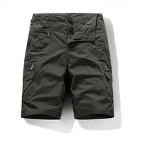 Gibran – Cargoshorts mit Mehreren Taschen – Oliv