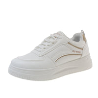 Damen Modische und bequeme Sneaker mit Plateau-Sohle – Khaki