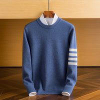 Lorenzo Wool Sweater – Blau