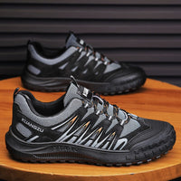 Damen Sportliche und atmungsaktive Sneakers – Grau Schwarz