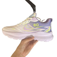 Damen Atmungsaktive Sport Sneakers mit dämpfender Sohle und rutschfester Außensohle – Rosa