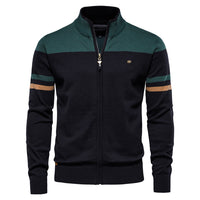 Rafael | Modische Strickjacke – Dunkelgrün