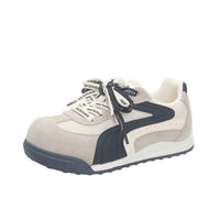 Damen Sportliche Freizeitschuhe mit hochwertigem Wildleder-Obermaterial und innovativem Schnürsystem – Cremeweiß