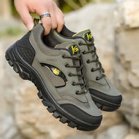 Herren Sportliche Trekking-Sneakers mit rutschfester Sohle und atmungsaktivem Obermaterial – Grün