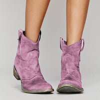 Carlotta – zeitlose Stiefeletten – Violett