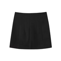 Heidi-Mode | Hem Mantel Eimer Hose Mini Rock Drei-teiligen Set – Schwarzer Minirock A03