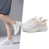 Damen Leichte Sport-Sneaker mit atmungsaktivem Obermaterial – Rosa