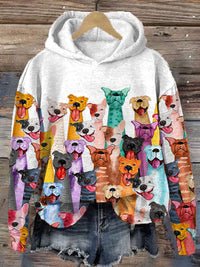 Qoanithae | Sweatshirt mit Tiermuster – Weiß