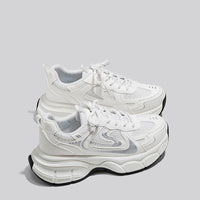 Damen Komfortable Lauf- und Freizeitsneaker mit atmungsaktiver Konstruktion – Weiß