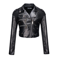 Heidi-Mode | Kurze PU-Lederjacke – Schwarz