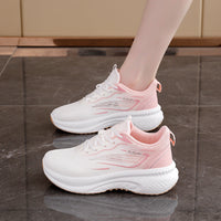Damen Sportliche Laufschuhe mit rutschfester Sohle und atmungsaktivem Obermaterial – Rosa