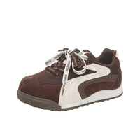 Damen Sneakers mit weichem Wildleder und innovativer Schnürtechnologie – Braun