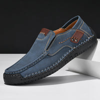 LIO - LEDERLOAFER MIT RUTSCHFESTER SOHLE – Blau