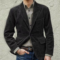 Winterjacke Herren Set Blazer Weste | Vielseitig – Schwarz