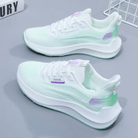 Damen Bequeme Lauf-Sneaker mit flexibler Dämpfungstechnologie – Grün