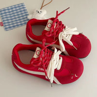 Damen Sportliche Sneakers mit verspieltem Obstmotiv – Rot