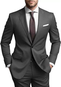 Herren Hochzeitsgast Anzug | Blazer und Hosen – Dunkelgrau