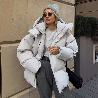 Malachie | Dicke und Gepolsterte Winterjacke für Damen mit Kapuze