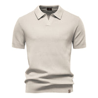 Ulrich – Strukturiertes Polo-Shirt – Aus Weiß