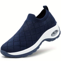 Damen Komfortable Slip-On Sneakers mit innovativer Luftpolstertechnologie – Blau