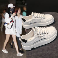 Damen Modische Chunky Sneakers mit Komfort und trendiger Sohle – Schwarz