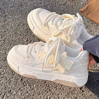 Damen Sportliche Sneakers mit dämpfender Sohle und innovativem Design – Beige