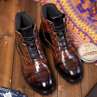 Pioneer | Vintage-Lederstiefel – Braun