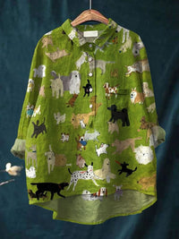 Heidi-Mode | Kreatives T-Shirt mit Hundethema – GRÜN