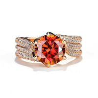 Halyna – 3-Karat-Super-Flash-Moissanite-Ring – Roségold-B