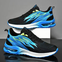 Herren Sportliche Freizeitschuhe mit Luftpolsterung – Flamme Blau