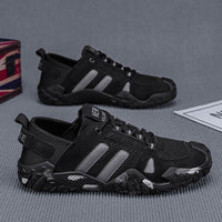 Damen Sportliche Mesh-Laufschuhe mit rutschfester Sohle und optimaler Dämpfung – Schwarz