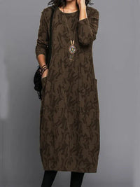 Julia™ - Elegantes Winterkleid – Braun