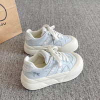 Damen Sneakers mit eleganter Struktur und modischen Details – Blau