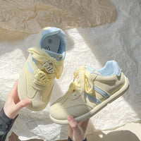 Damen Sportliche Sneaker mit innovativem Schnürsystem und komfortabler Dämpfung – Gelb