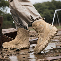 Herren Outdoor-Stiefel mit robustem wasserdichtem Obermaterial und rutschfester Sohle – Sand