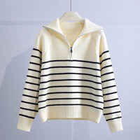 Capri Zip Sweater – Weiß
